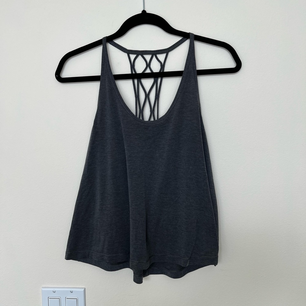 Lululemon charcoal gray tank top